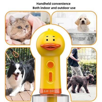 USB Rechargeable Electric Duck Pet Foam Dispenser – Fun, Automatic Bathing Accessory for Dogs & Cats!