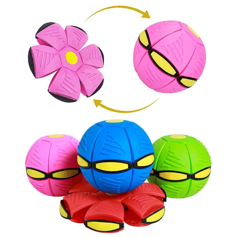 Flying Saucer Dog Training Toy - Durable Outdoor Dog Ball for Active Play & Exercise